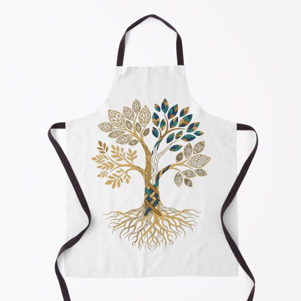 Item preview, Sacred Tree of Life Gold Filigree Geometric Emblem designed and sold by Dzblack.