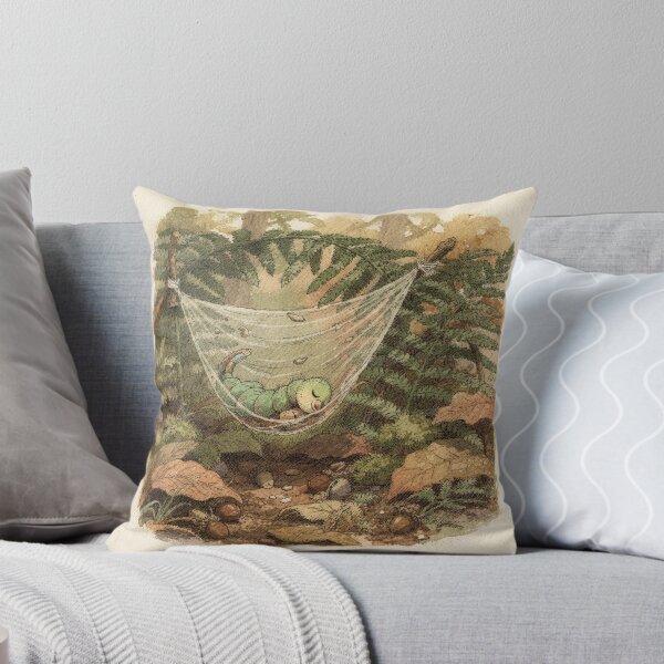 Item preview, Caterpillar Asleep in a Cocoon Hammock Storybook Art designed and sold by PictorialWhimsy.