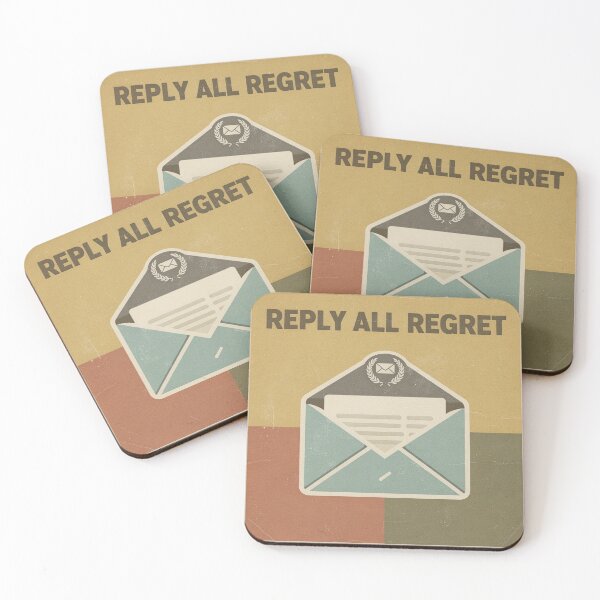 Item preview, Bureau of Reply-All Regret Retro Poster designed and sold by PictorialWhimsy.