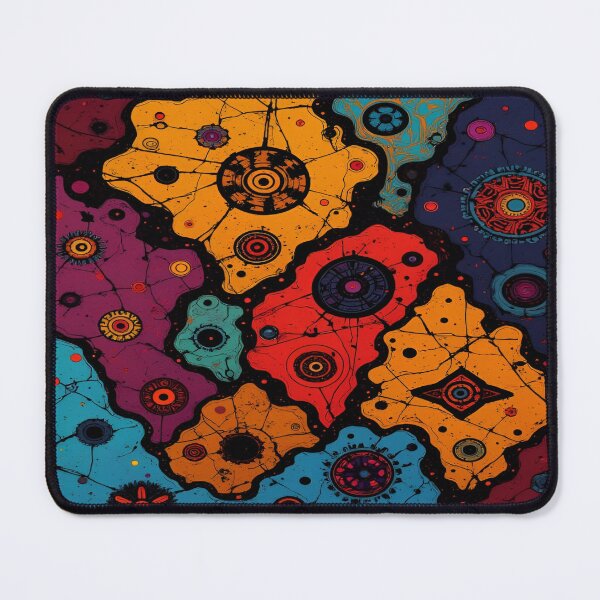Item preview, Vibrant Galactic Patterns Intertwined with Colorful Circles and Intricate Line Art, Creating a Mesmerizing and Dynamic Abstract Landscape designed and sold by Matt_Smith.