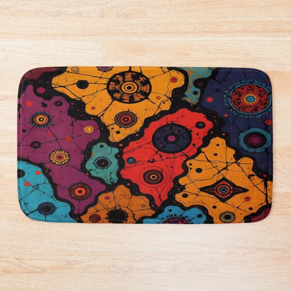 Item preview, Vibrant Galactic Patterns Intertwined with Colorful Circles and Intricate Line Art, Creating a Mesmerizing and Dynamic Abstract Landscape designed and sold by Matt_Smith.