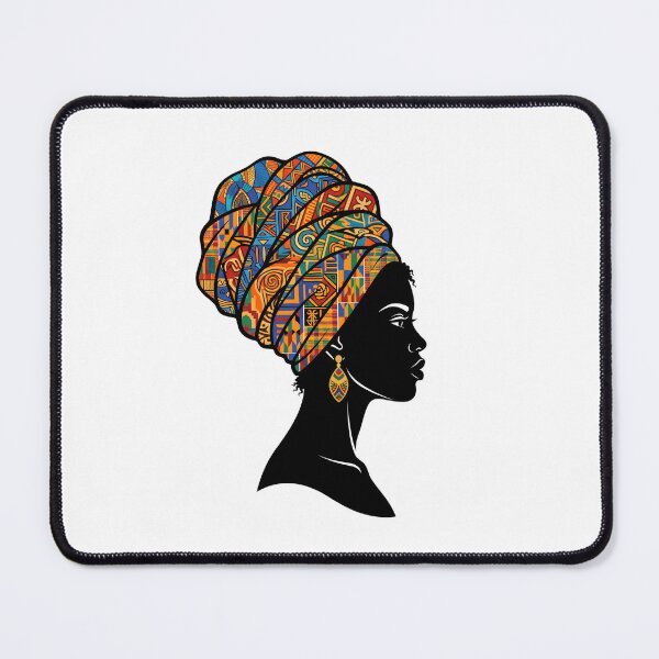 Item preview, African Woman Headwrap Geometric Pattern Cultural Heritage designed and sold by SplashTastic.