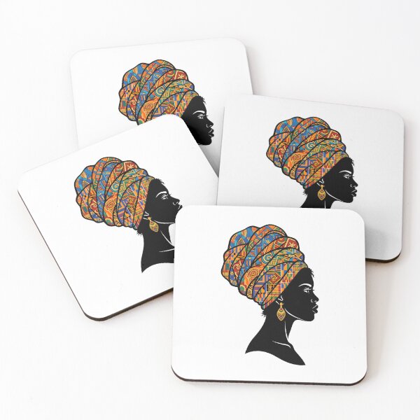 Item preview, African Woman Headwrap Geometric Pattern Cultural Heritage designed and sold by SplashTastic.