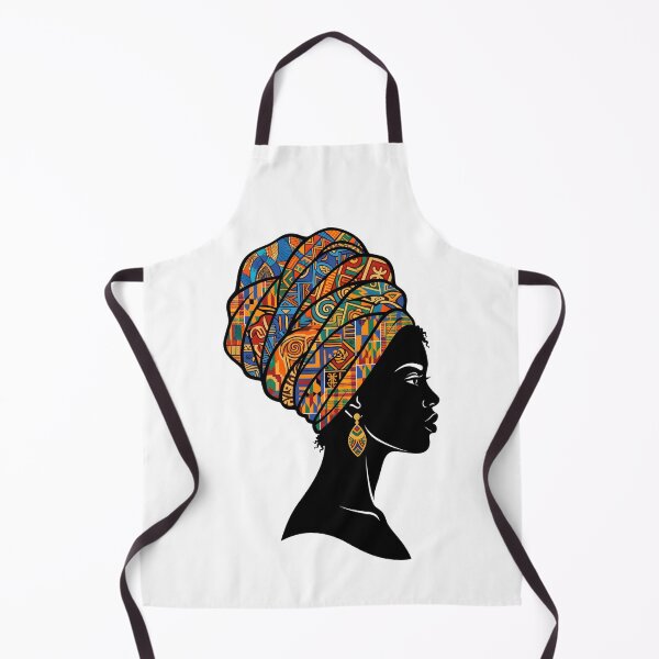 Item preview, African Woman Headwrap Geometric Pattern Cultural Heritage designed and sold by SplashTastic.