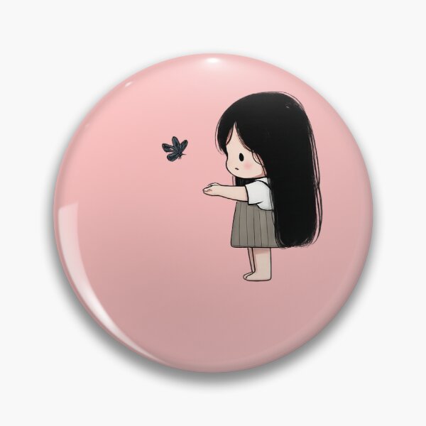 Item preview, Charming girl with the butterfly companion  designed and sold by Pie arora .