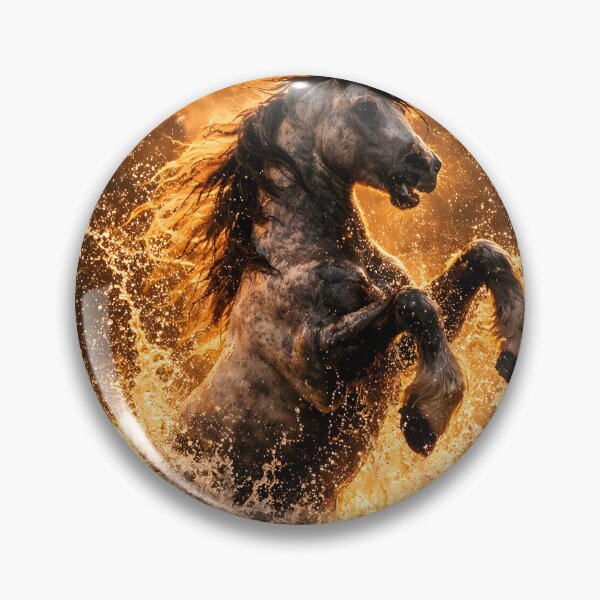 Item preview, Powerful rearing horse in golden water designed and sold by Fotografin1981.