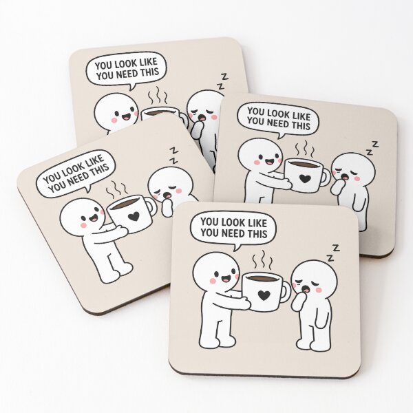 Item preview, You Look Like You Need Coffee designed and sold by MonkiFlipp.