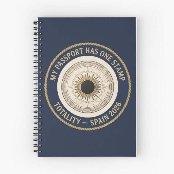Item preview, My Passport Has One Stamp Totality Eclipse Badge designed and sold by CalmCapy Co.