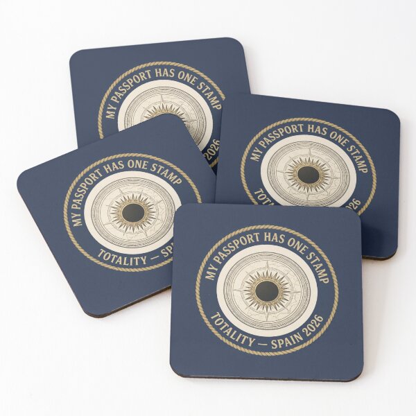 Item preview, My Passport Has One Stamp Totality Eclipse Badge designed and sold by CalmCapy Co.