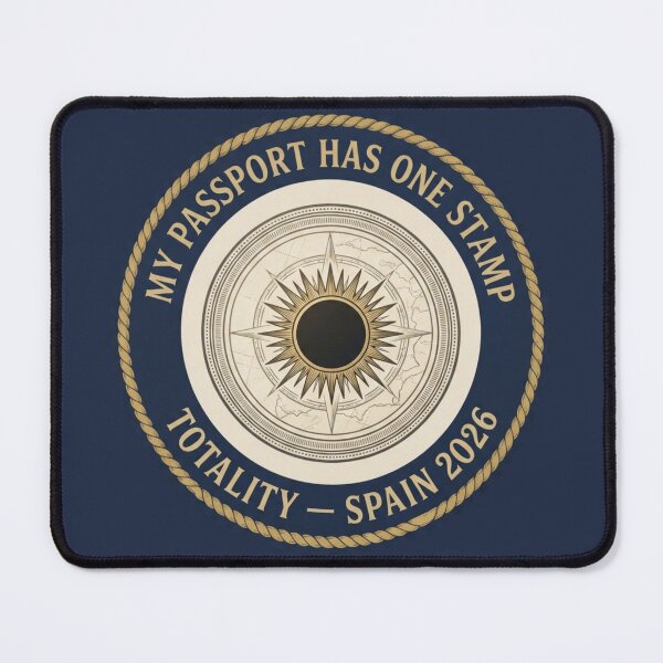 Item preview, My Passport Has One Stamp Totality Eclipse Badge designed and sold by CalmCapy Co.