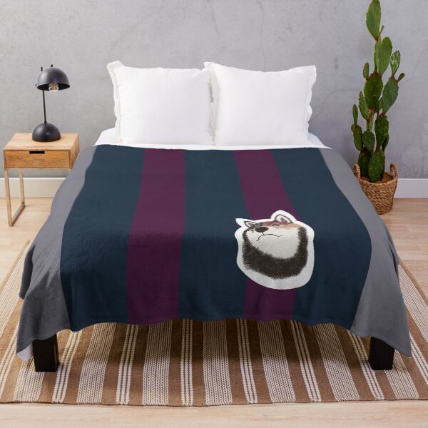 Item preview, Thick stripe (midnight, wine) with Shiba Inu designed and sold by ShibaCruise-On.