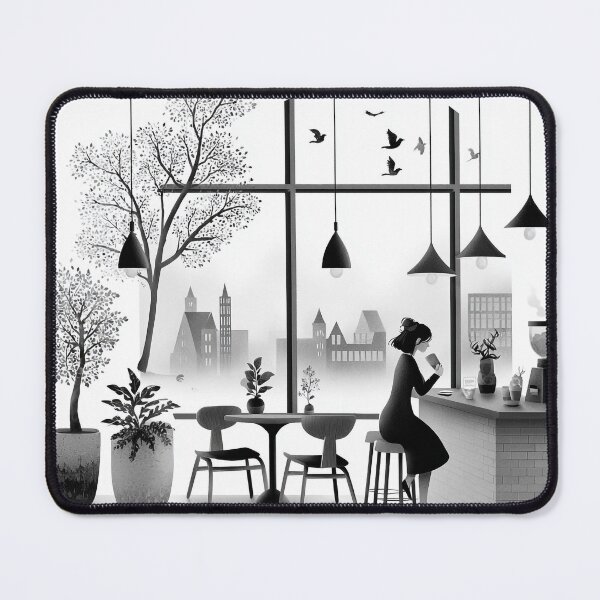 Item preview, Scandinavian Coffee Corner Illustration designed and sold by PaintbrushPlace.