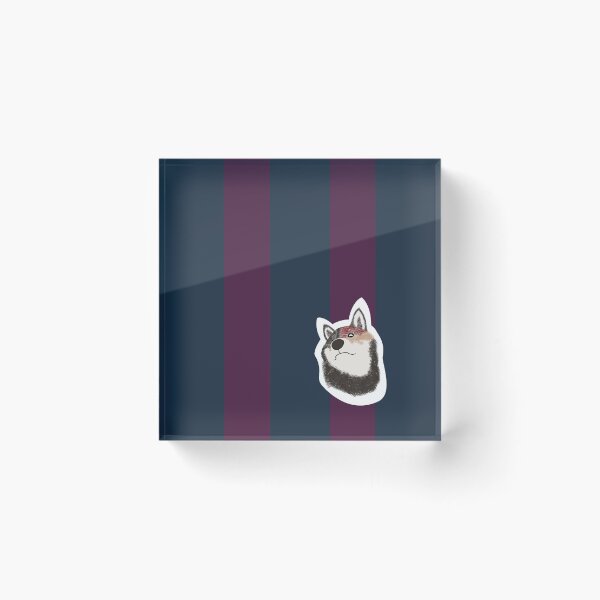 Item preview, Thick stripe (midnight, wine) with Shiba Inu designed and sold by ShibaCruise-On.