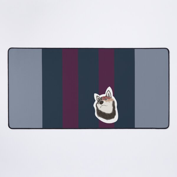 Item preview, Thick stripe (midnight, wine) with Shiba Inu designed and sold by ShibaCruise-On.
