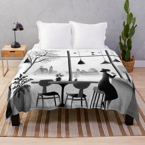 Item preview, Scandinavian Coffee Corner Illustration designed and sold by PaintbrushPlace.