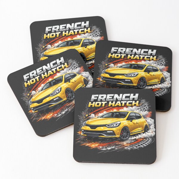 Item preview, French Hot Hatch Yellow Car Sport designed and sold by Vanessee.