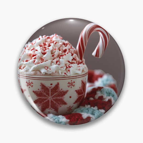 Item preview, Cozy Peppermint Hot Cocoa Holiday Drink Art designed and sold by colorful-white.