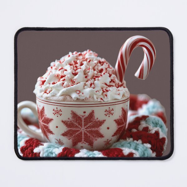 Item preview, Cozy Peppermint Hot Cocoa Holiday Drink Art designed and sold by colorful-white.