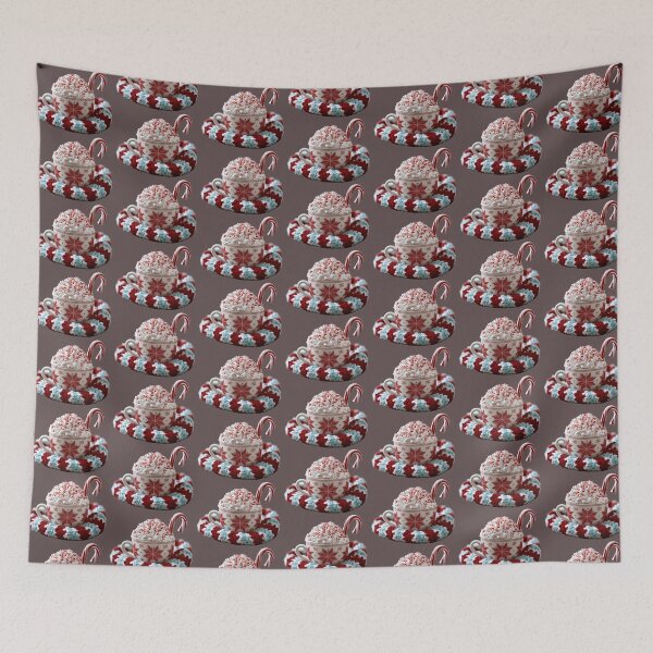 Item preview, Cozy Peppermint Hot Cocoa Holiday Drink Art designed and sold by colorful-white.