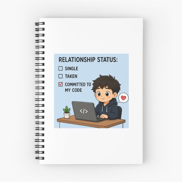 Item preview, Committed to My Code | Funny Programmer Relationship Status designed and sold by Wear-Styles.