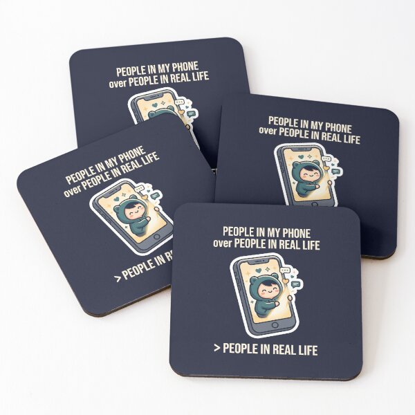 Item preview, Introvert Humor Smartphone Screen Online Friends designed and sold by SplashTastic.