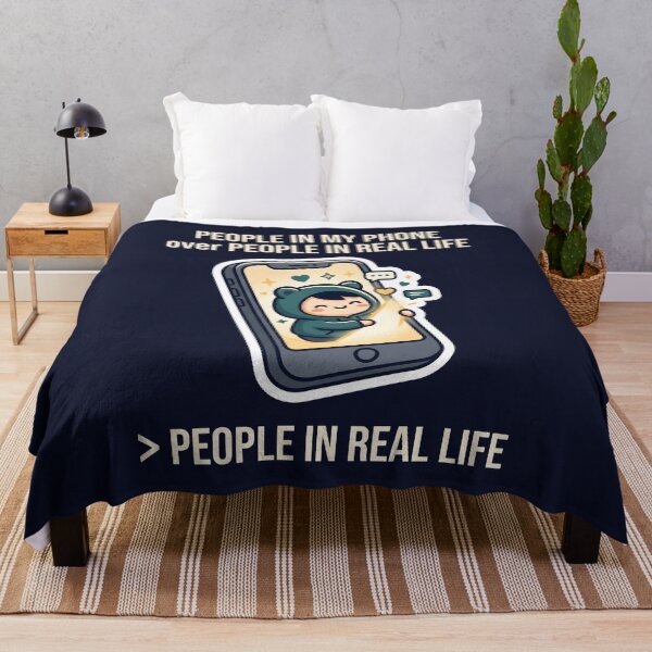 Item preview, Introvert Humor Smartphone Screen Online Friends designed and sold by SplashTastic.