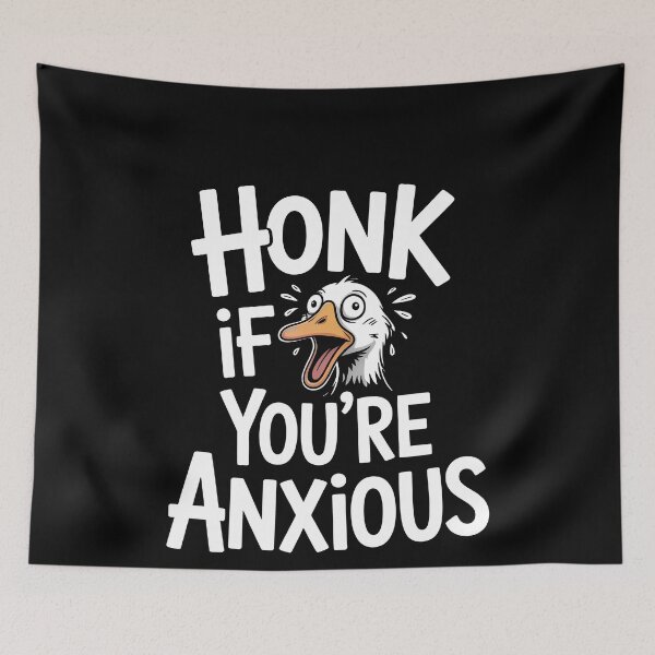 Item preview, Honk if You're Anxious Funny Sarcastic Anxiety Gift designed and sold by Say It With Ink.