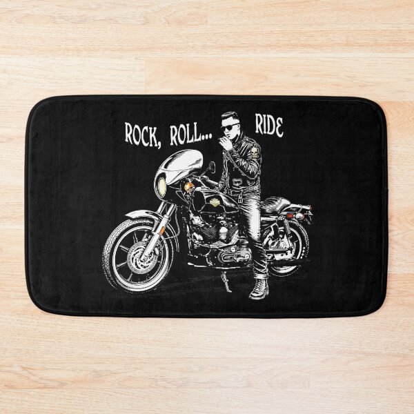 Item preview, Rock Roll Ride Cafe Drifter Dark Background designed and sold by Larry Oates.