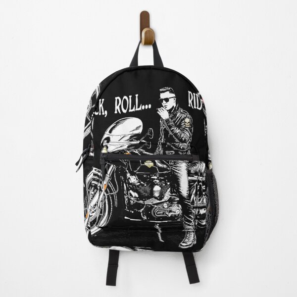 Item preview, Rock Roll Ride Cafe Drifter Dark Background designed and sold by Larry Oates.