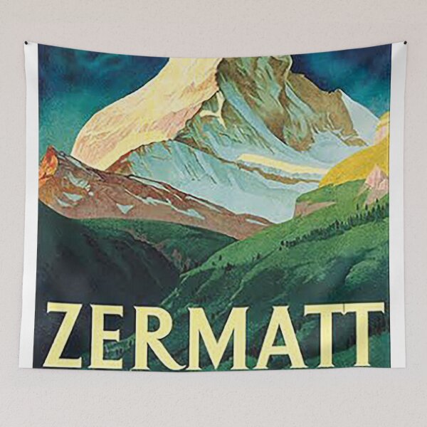 Item preview, Vintage Zermatt Switzerland Mountain Travel designed and sold by chaddillard.