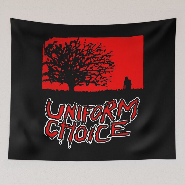 Item preview, Red Typography With White Stroke Hardcore Punk designed and sold by nerdyygraphic.