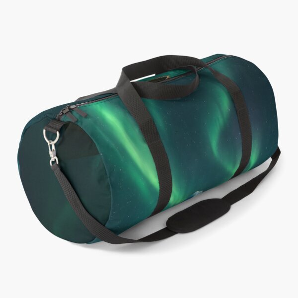 Item preview, Luminous iceberg and wooden boat under magical northern lights designed and sold by Fotografin1981.