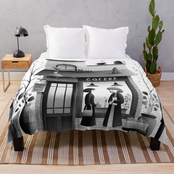 Item preview, Scandinavian Coffee House Illustration designed and sold by PaintbrushPlace.