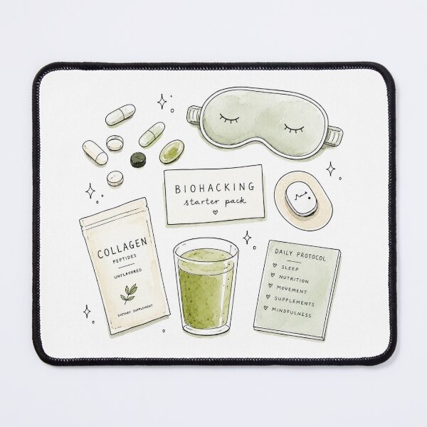 Item preview, Biohacking Daily Protocol Checklist | Wellness Routine Printable | Minimalist Self-Care & Healthy Habits Design designed and sold by Ramona-Gliga.