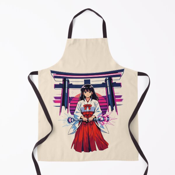 Item preview, Neon Retro Anime Shrine Maiden designed and sold by KungPowUnicorn.