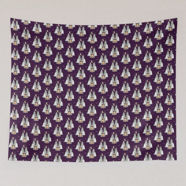 Item preview, Cute Ghost Camping Night with Marshmallows designed and sold by RodriguezheySho.