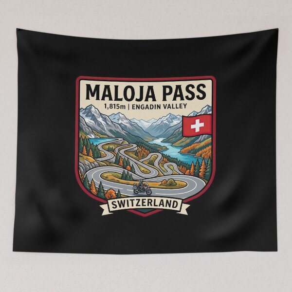 Item preview, Maloja Pass Legendary Alpine Pass Graphic designed and sold by enzoade.