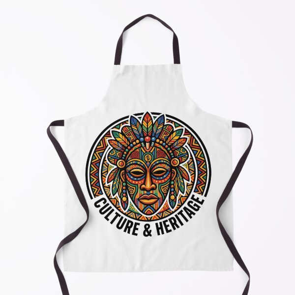 Item preview, African Tribal Mask Geometric Pattern Cultural Heritage designed and sold by SplashTastic.