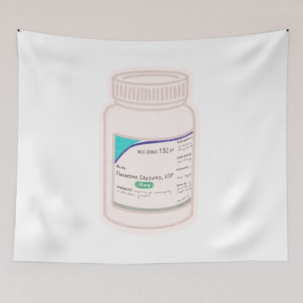 Item preview, Fluoxetine 10mg bottle designed and sold by aubs1726.