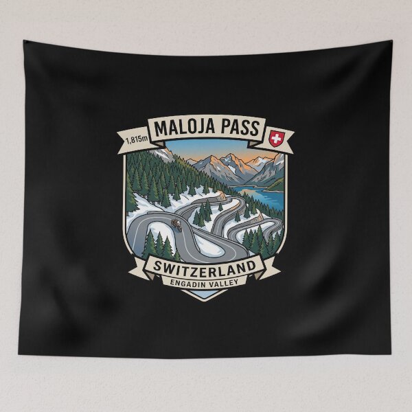 Item preview, Maloja Pass Swiss Alps Scenic Route Design designed and sold by enzoade.
