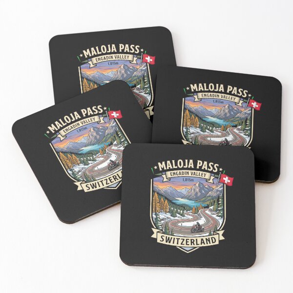 Item preview, Maloja Pass Switzerland Alpine Road Graphic designed and sold by enzoade.