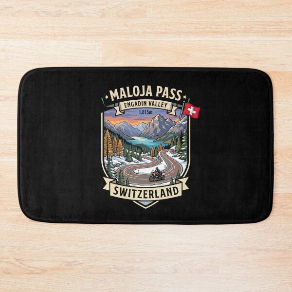 Item preview, Maloja Pass Switzerland Alpine Road Graphic designed and sold by enzoade.
