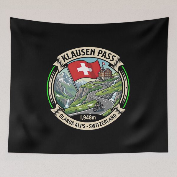 Item preview, Klausen Pass Scenic Swiss Alps Graphic designed and sold by enzoade.