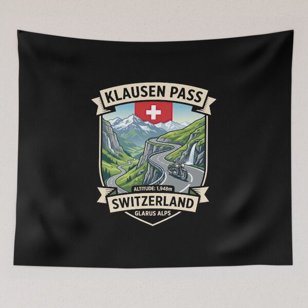 Item preview, Klausen Pass Iconic Alpine Highway Artwork designed and sold by enzoade.