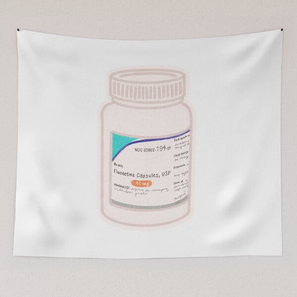 Item preview, Fluoxetine 40mg bottle designed and sold by aubs1726.
