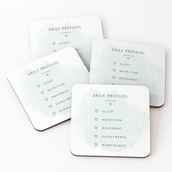 Item preview, Biohacking Daily Protocol Checklist | Wellness Routine Printable | Minimalist Self-Care & Healthy Habits Design designed and sold by Ramona-Gliga.