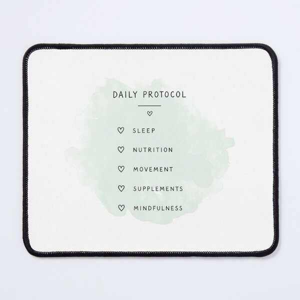 Item preview, Biohacking Daily Protocol Checklist | Wellness Routine Printable | Minimalist Self-Care & Healthy Habits Design designed and sold by Ramona-Gliga.