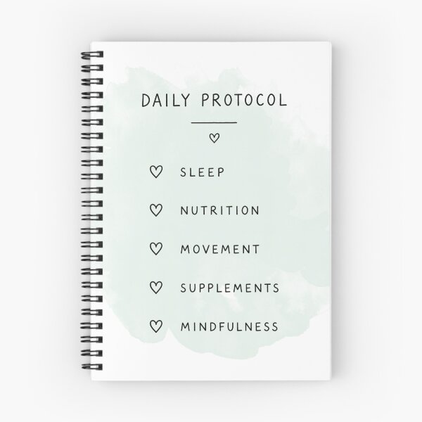 Item preview, Biohacking Daily Protocol Checklist | Wellness Routine Printable | Minimalist Self-Care & Healthy Habits Design designed and sold by Ramona-Gliga.