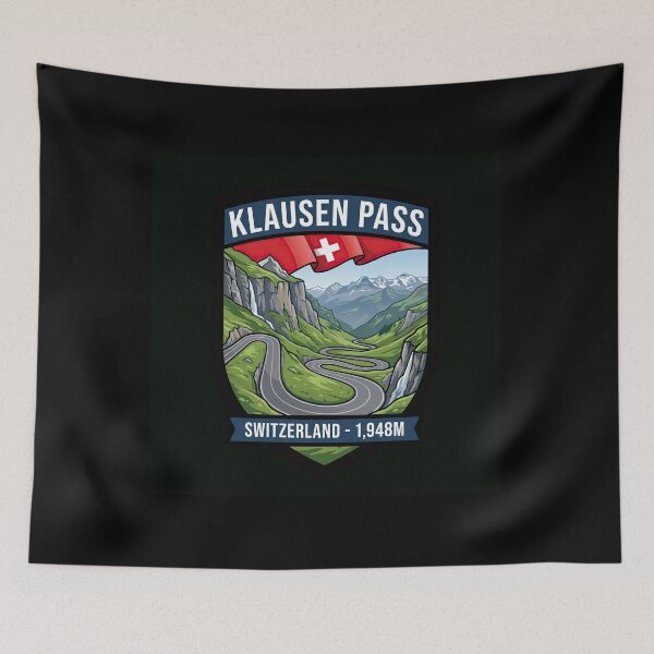 Item preview, Klausen Pass Swiss Alpine Road Adventure Print designed and sold by enzoade.
