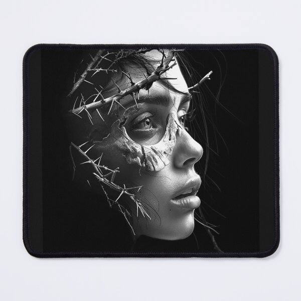 Item preview, Thorn Wrapped Woman Dark Gothic Portrait designed and sold by inkoutninja.